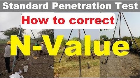 How to correct N value | SPT Number | Standard Penetration Number