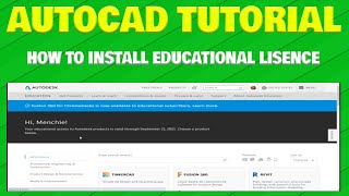 AUTOCAD 2021 TUTORIAL #01 - HOW TO INSTALL EDUCATIONAL LICENSE