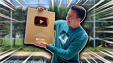 1 Million Subscriber YouTube Gold Play Button Unboxing!! 😊