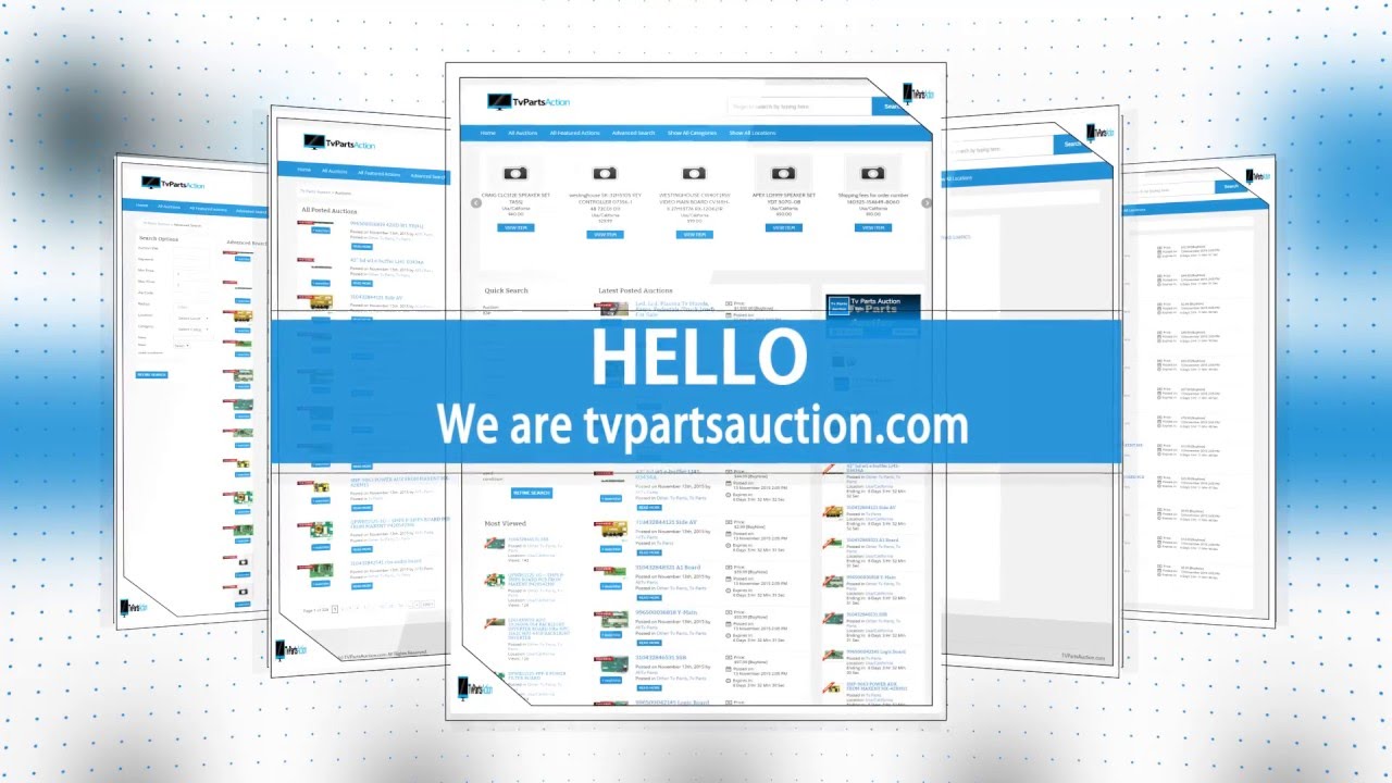 Tv Parts Auction Sell or Buy or New or