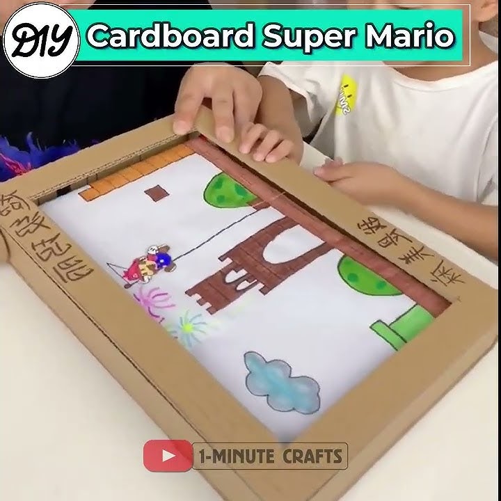CARDBOARD Super Mario || #Shorts #mario
