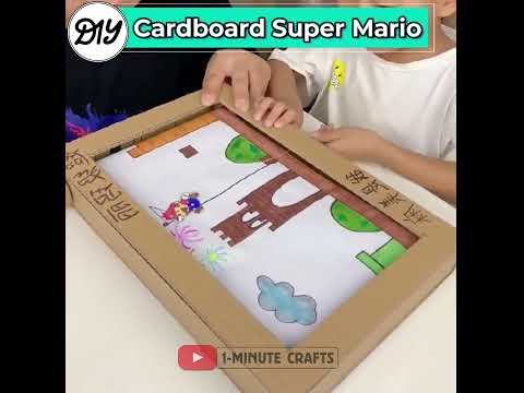 CARDBOARD Super Mario || #Shorts #mario