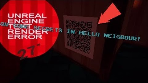 Hello Neighbor QR Code Secret Act 3 House scene