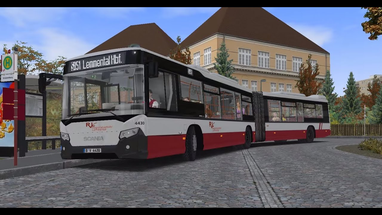 OMSI 2. Map Lemmental v3, Line SB51, Scania CityWide GN 14. Part 2