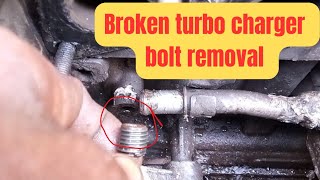 How to remove broken turbo bolt by Eric K. Garage 111 views 1 month ago 2 minutes, 31 seconds