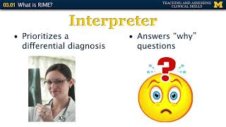 03.01 - What is RIME? - Teaching and Assessing Clinical Skills