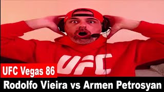 UFC Vega 86: Rodolfo Vieira vs Armen Petrosyan LIVE REACTION