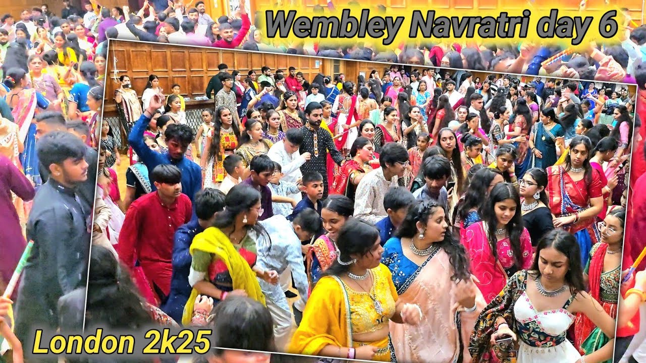 London Wembley Navratri day 6 || લંડન વેમ્બલી નવરાત્રી દિવસ 6 #vlogs #garbanavratri #garba #uk 