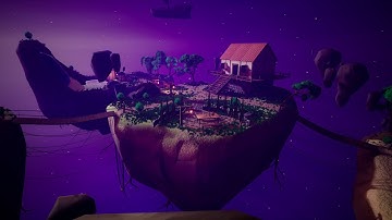 Stylized Floating Island-Lighthouse