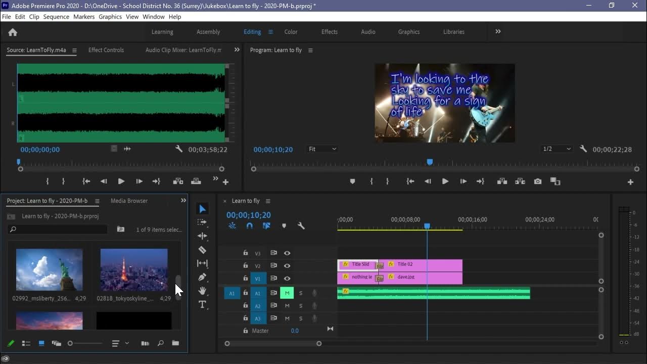 Explaining the Adobe Premiere Interface and beginning a project YouTube
