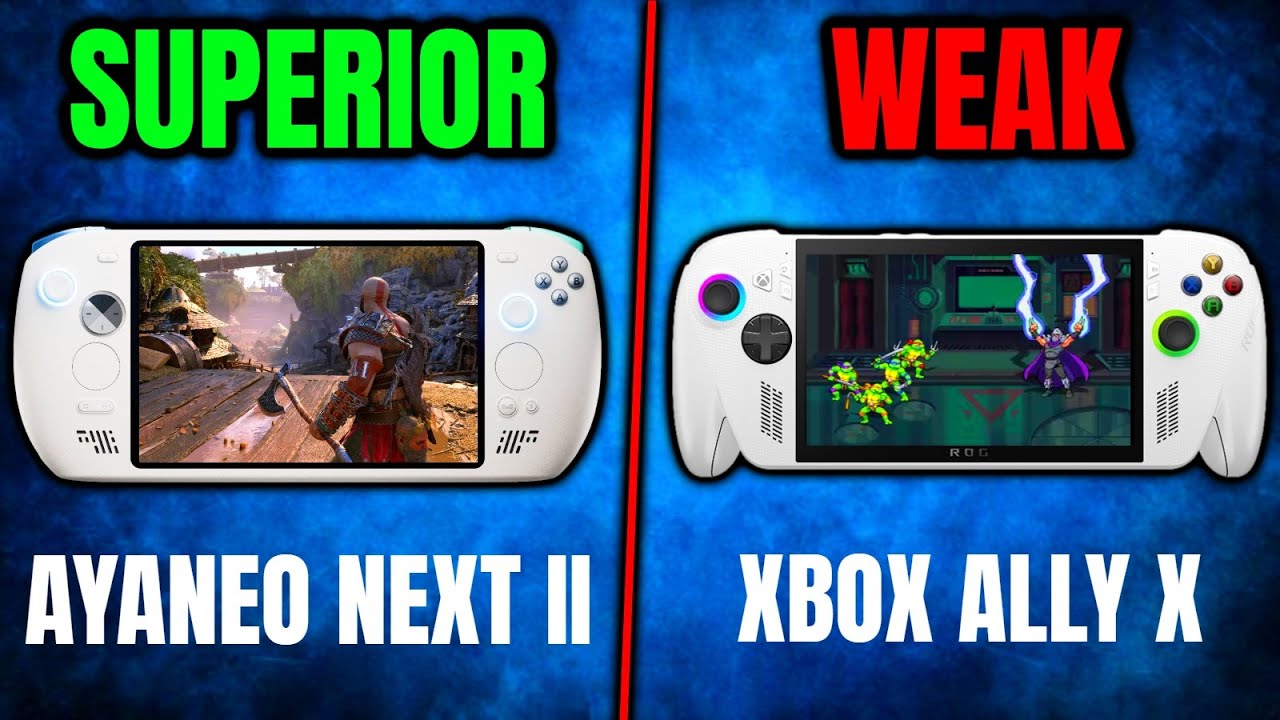 AYANEO NEXT II vs Xbox Ally X: Specs, Power & Performance Compared