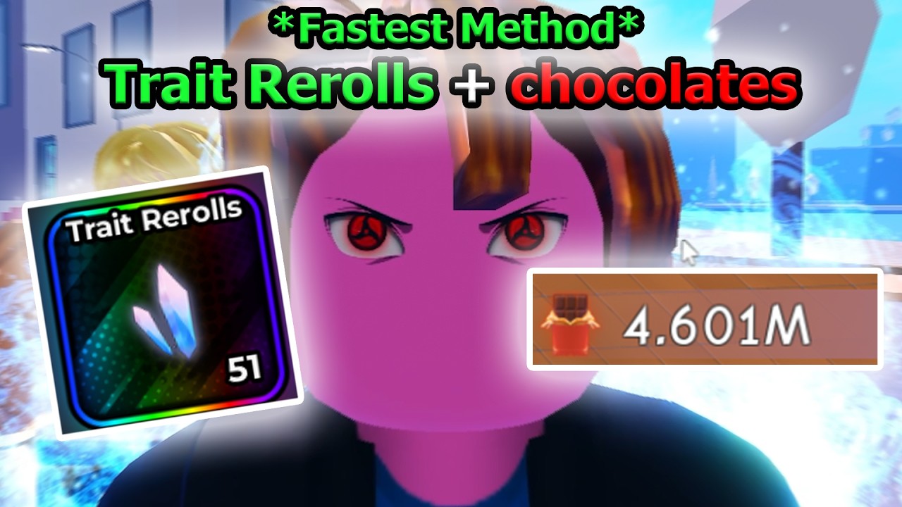 Как быстро получить возможность перебросить характеристики и шоколадки в Roblox Anime Fighting Si...