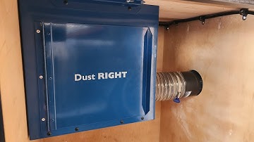 Router Cabinet Dust Collection - Rockler Dust Right Bucket