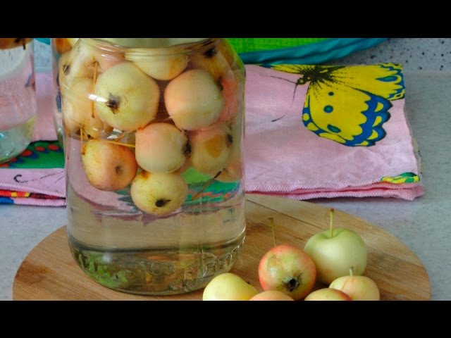 Компот из целых яблок на зиму