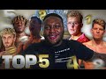 MY TOP 5 YOUTUBE BOXERS (IN ORDER) !!!