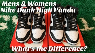 Mens & Womens Nike Dunk High Panda Comparison. Are They Different? Nike Dunk High Panda Review.
