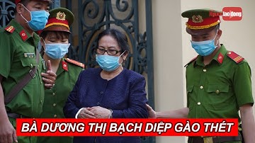 Bà Bạch Diệp gào thét, bị áp giải ra khỏi phòng trong phiên tòa xét xử ông Nguyễn Thành Tài