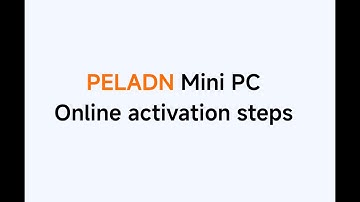 PELADN Mini PC Active The OS through online OR Offline Tutorial#minipc #peladn