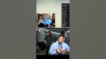 xQc laughs at Blueface freestyling with Kai  |  #shorts