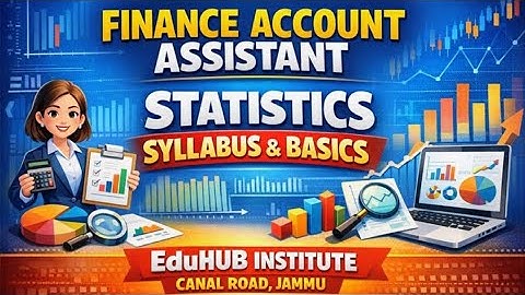 📊 JKSSB Finance Accounts Assistant | Statistics Basics & Complete Syllabus
