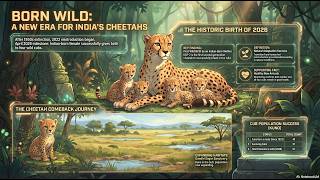 Second Generation Cheetah Births in Kuno, India