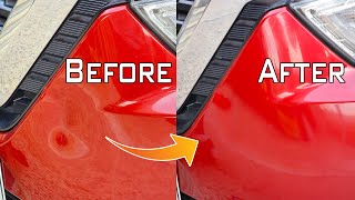 Learn to diy fix a bumper dent without painting with hair dryer or heat gun