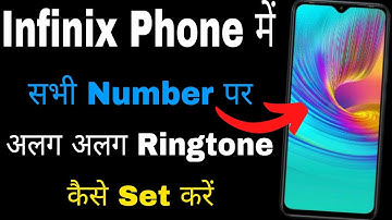 infinix phone me har number par alag alag ringtone setting । alag alag ringtone Setting in infinix ।