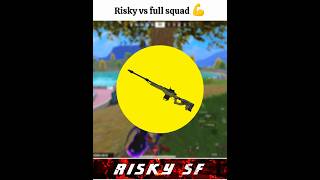 Risky vs full squad💪 #scarfall #scarfall2 #scarfall 2.0 #freefire #bgmi