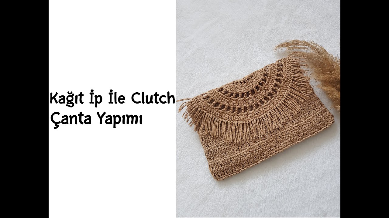 Kağıt İp İle Clutch Çanta Yapımı