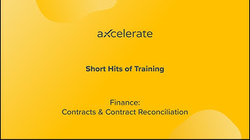 Finance Series Ep.19 - Contracts & Contract Reconciliation