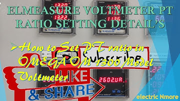 OMEGA OM 1300 ELMEASURE VOLTMETER PT RATIO | SETTING CONFIGURATION DETAIL