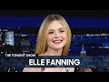 Elle Fanning Reveals How Sarah Paulson Made Her Break Character During Appropriate | Tonight Show