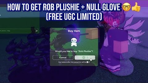 [FREE UGC LIMITED] How To Get "Rob Plushie" + NULL Glove | Slap Battles