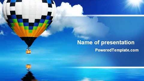 Air Balloon PowerPoint Template by PoweredTemplate.com