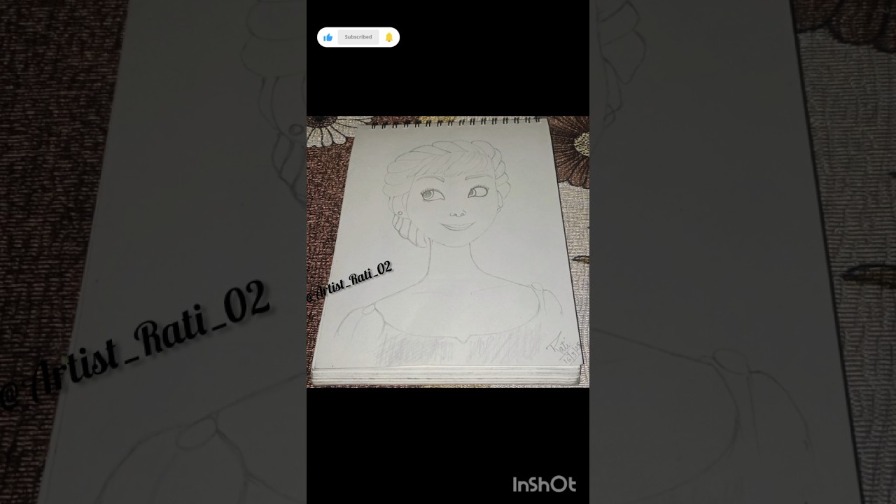 Princess drawing outline Sketch 