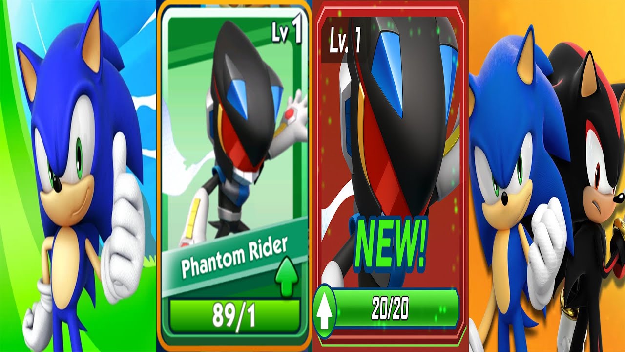 Sonic Dash vs Sonic Forces with Phantom Rider New Runner (android, ios ...