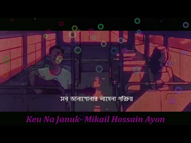 Keu Na Januk | কেউ না জানুক | Imran Ft Tahsan | Lofi Lyrics | Mikail Hossain Ayon❤️  | Lofi Music | class=