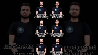 isl English-Hindi Learn Indian deaf sign language 🇮🇳(79) #deaf