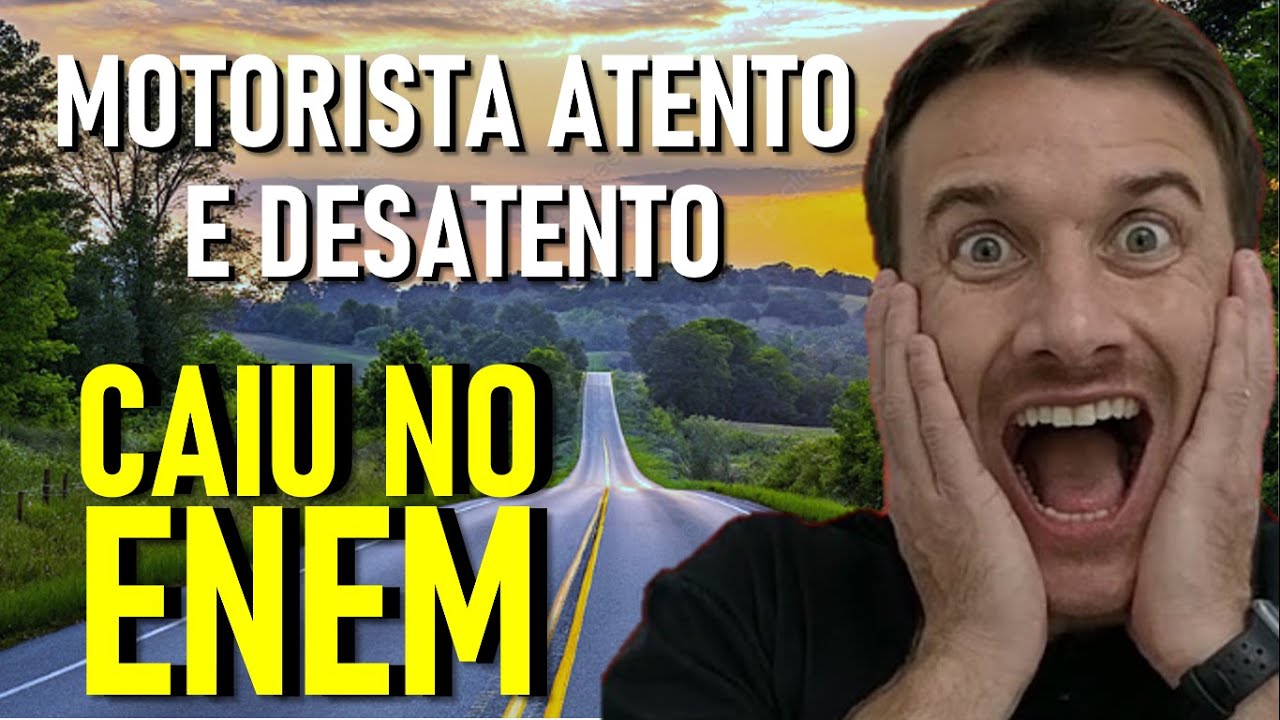 Um motorista que atende a uma chamada de celular [ENEM RESOLVIDO]