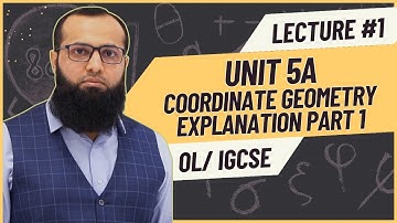 O level / IGCSE Maths Coordinate Geometry Unit 11 | Explanation Part 1 | Sir Sufyan Irfan Mewawala