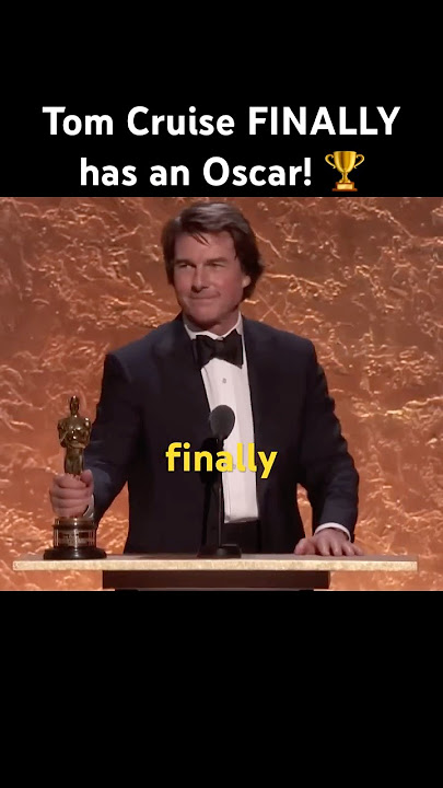 Tom Cruise's first Oscar 🏆