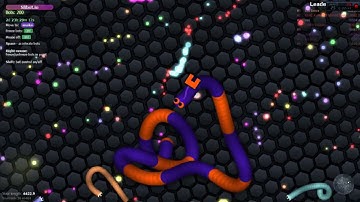 31 SLITHER IO   #GAMEPLAY 1   200 BOTS SLIBOT IO
