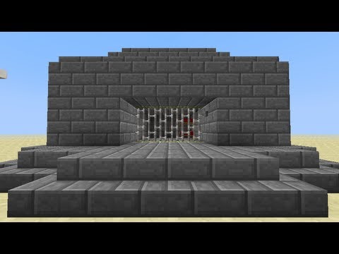 Minecraft Redstone Tutorials: Prison Jail Cell - YouTube