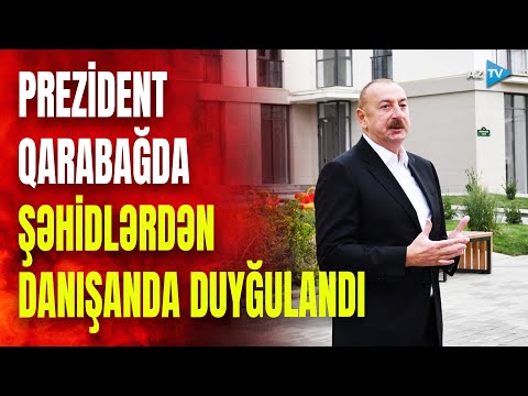 Prezidentin Qarabağda şəhidlərlə bağlı təsirli çıxışı: ölkə başçısı kövrəldi