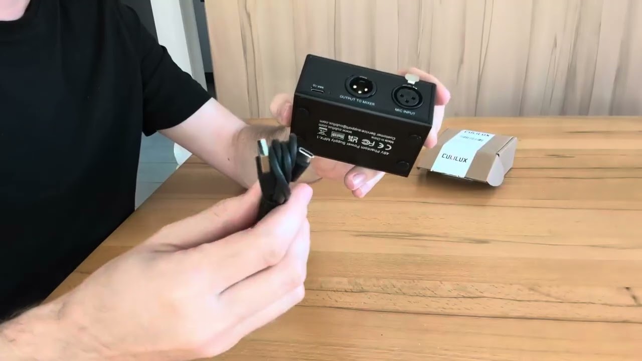 Cubilux MPX 1 48V Phantomstromversorgung, Kleine Box zum Einspeisen einer Phantomspannung