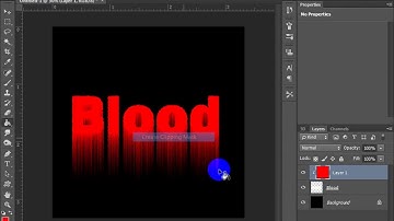 How to create bloody text effect in photoshop cc