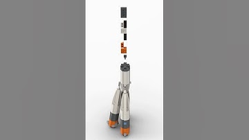 MOC Ultimate Soyuz Rocket [1:110 Scale] Model Building Block