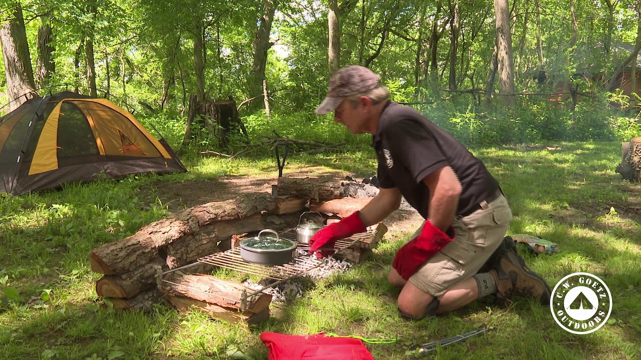 C.W. Goetz Outdoors - The Secret to Cooking Over a Campfire (you won't burn food, or blacken pots)