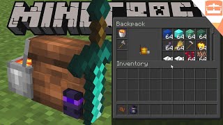 AMAZING Minecraft Bedrock Backpacks Addon (TRUE BACKPACKS) screenshot 4