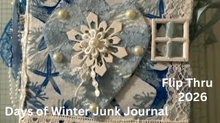 Days of Winter Junk Journal 2026 Flip Thru